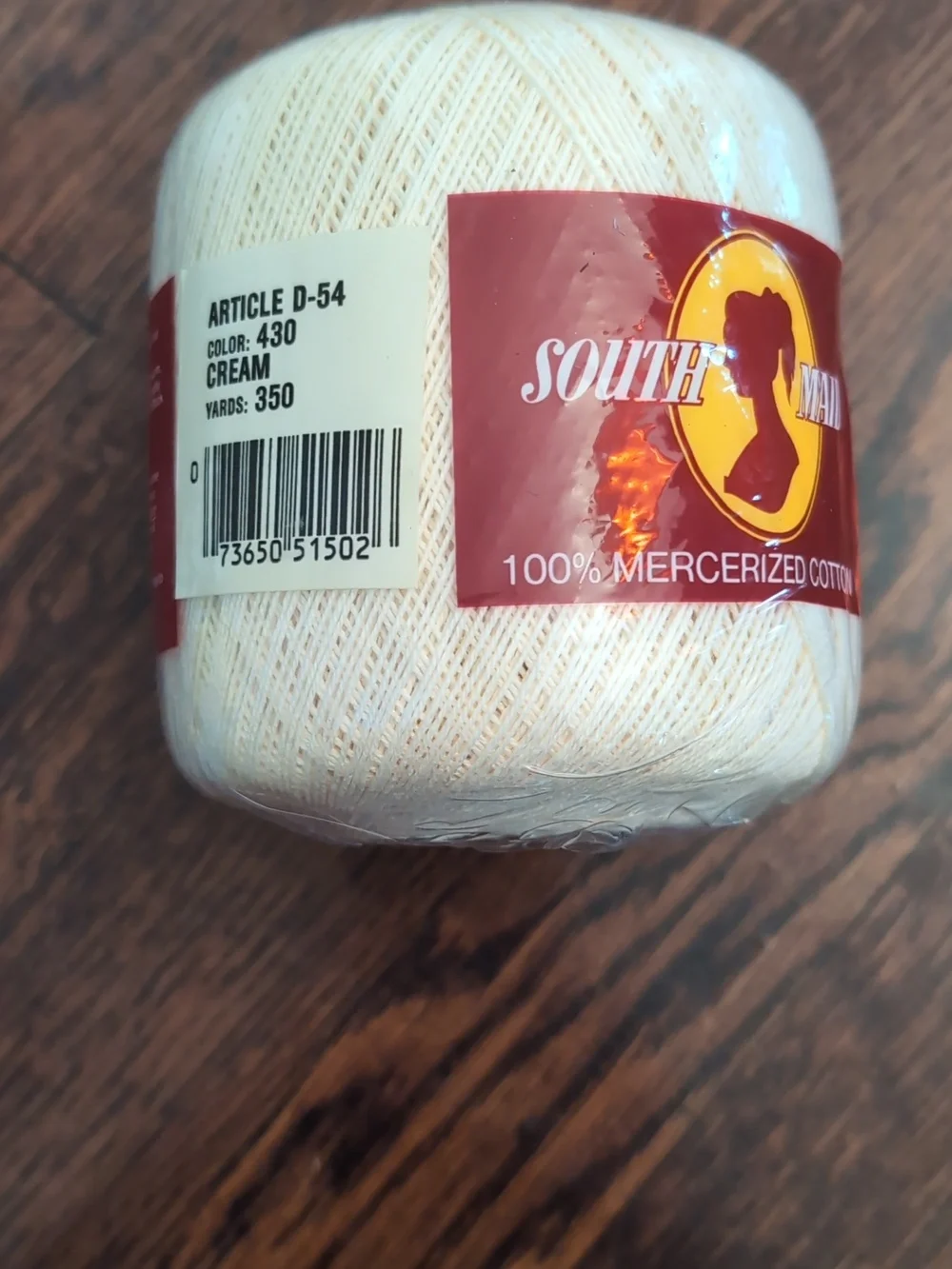 South Maid 100% Mercerized Cotton Crochet Thread White yd (Lot of 8) Mix Lot - Picture 7 of 7